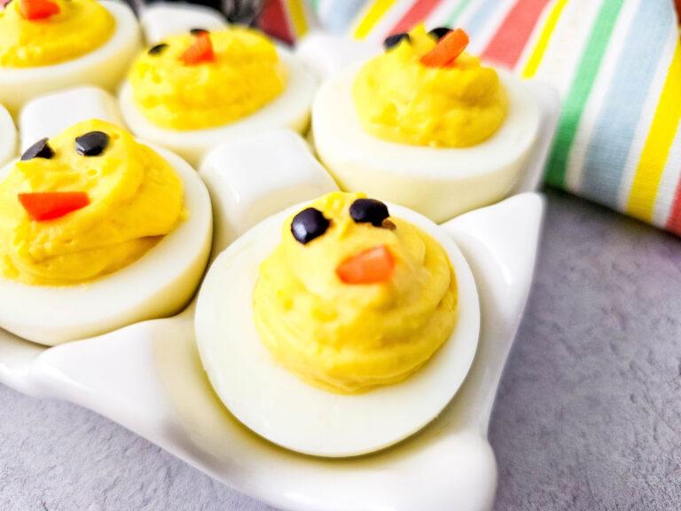 Easter Chick Deviled Eggs