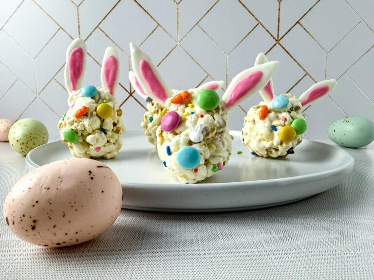 Sweet and Sticky Easter Popcorn Balls