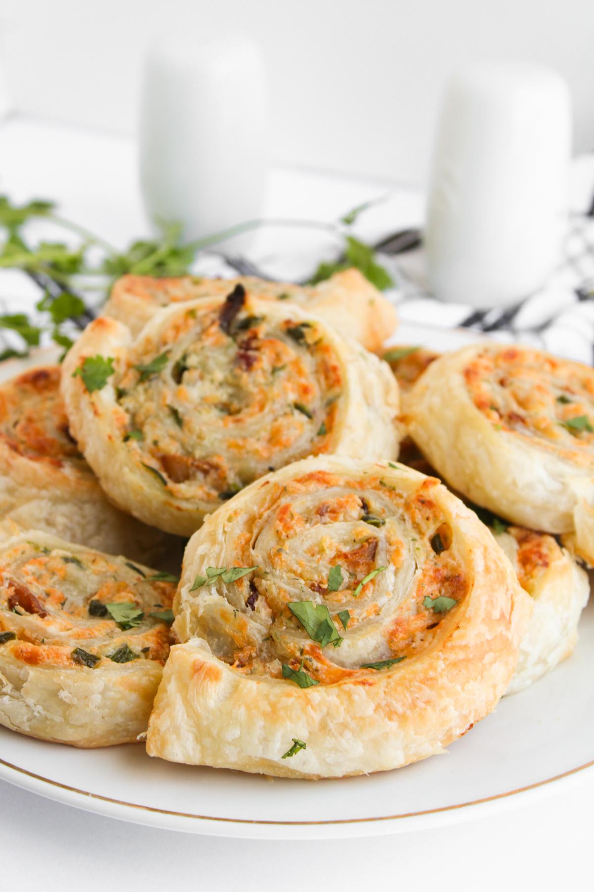 Puff Pastry Jalapeño Popper Pinwheels