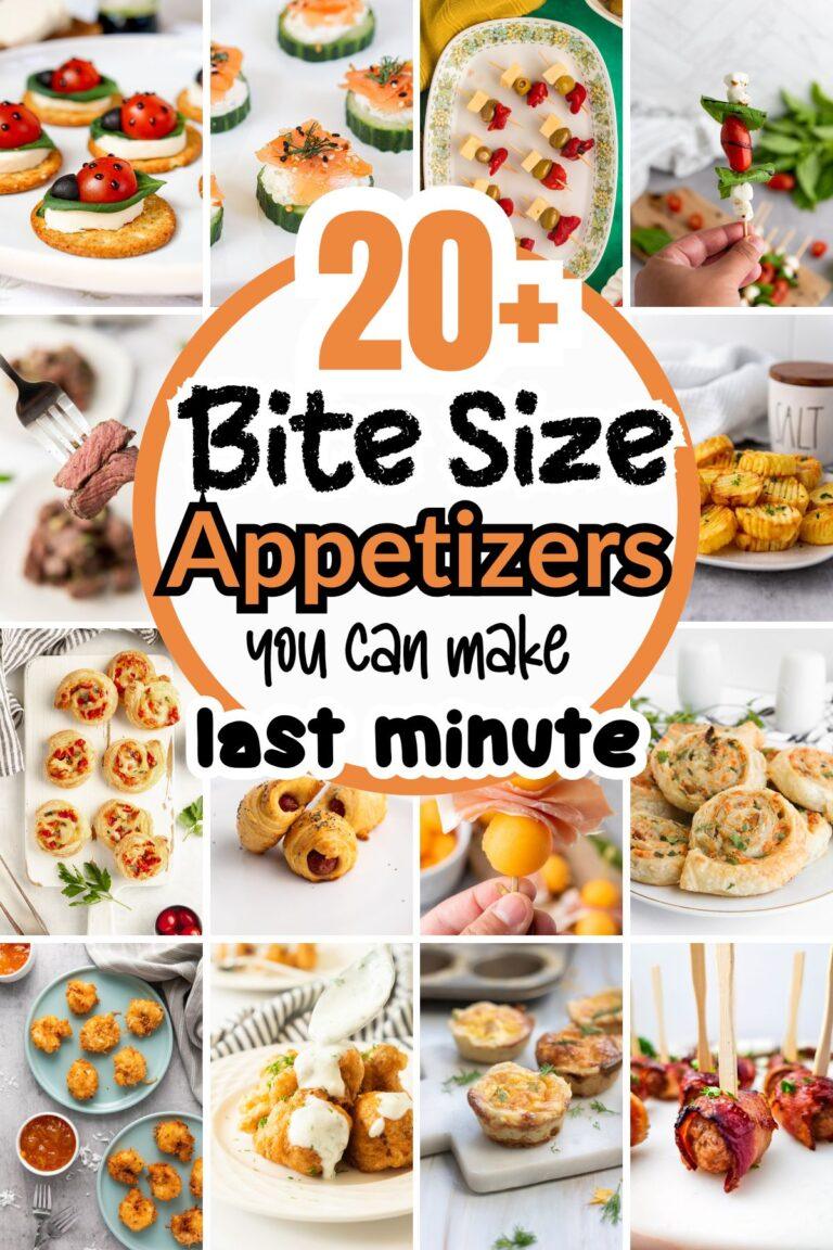 20+ Bite Size Appetizers You Can Make Last Minute